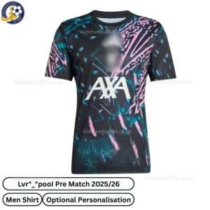 Lvr^_^pooI Pre Match Men Football Shirt 25_26-black